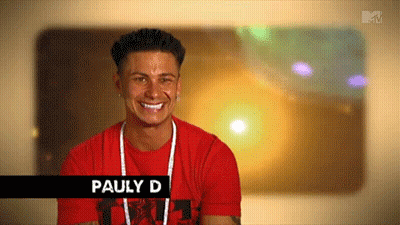 Man In Red Shirt With Pauly D GIF