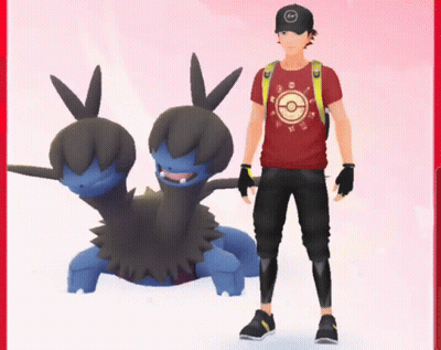 Man In Red Shirt With Pokeball GIF