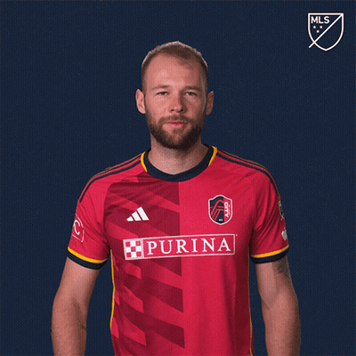 Man In Red Shirt With Purina GIF