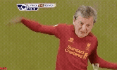 Man In Red Standard Chartered Jersey Dancing GIF