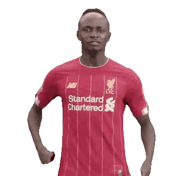 Man In Red Standard Chartered Shirt Sticker