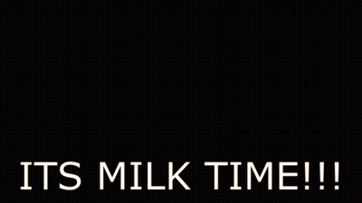 Man In Red Striped Shirt Saying Its Milk Time GIF