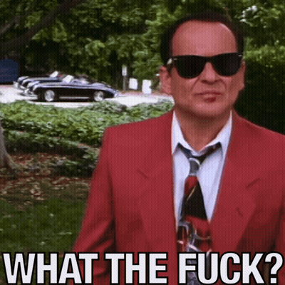Man In Red Suit Asking What GIF