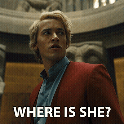 Man In Red Suit Asking Where Is She GIF