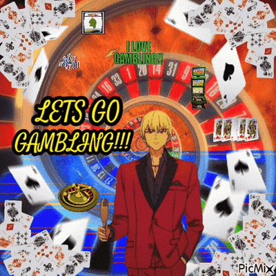 Man In Red Suit At Roulette GIF
