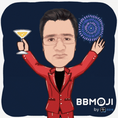 Man In Red Suit Holding Martini Glass GIF