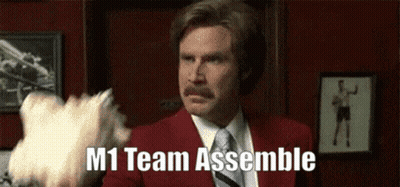 Man In Red Suit M1 Team Assemble GIF