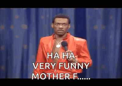 Man in Red Suit Saying Ha Ha