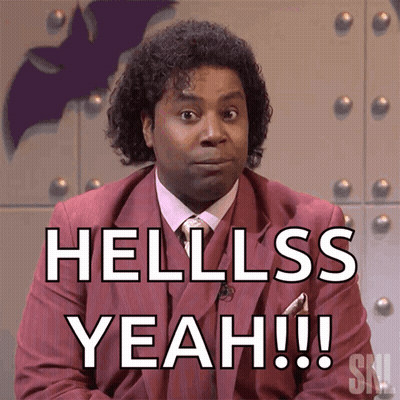 Man In Red Suit Saying Hell Yeah GIF