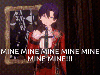 Man In Red Suit Saying Mine GIF