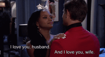 Man In Red Suit Says I Love You Husband GIF