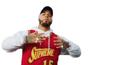 Man In Red Supreme Jersey Sticker