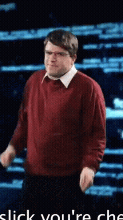 Man In Red Sweater And Black Pants Dancing GIF