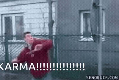 Man In Red Sweater Karma GIF