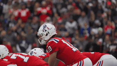Man In Red Sweater Pointing At Enter Joe Is Right Sign GIF