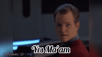 Man In Red Sweater Saying Yes Ma'am GIF