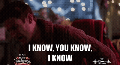 Man In Red Sweater Says I Know You Know I Know GIF