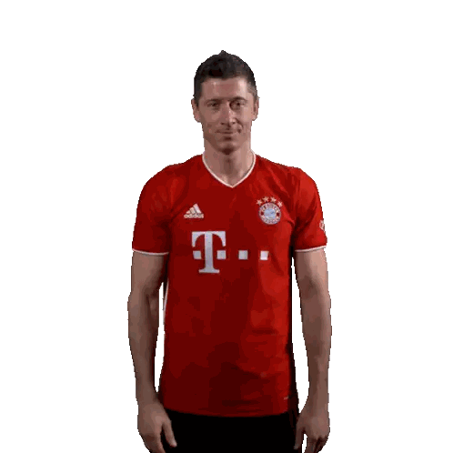 Man In Red T-Mobile Jersey Crosses Arms Sticker