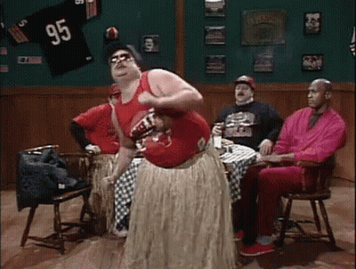 Man In Red Tank Top 95 Dancing In Bar GIF