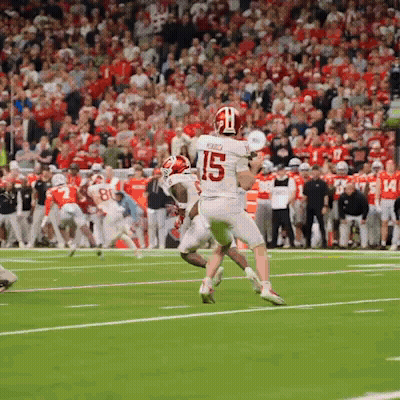 Man In Red Thrasher Shirt In Front Of Crowd GIF