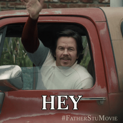 Man In Red Truck Saying Hey GIF