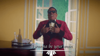 Man In Red Tuxedo Singing I Wanna Be Your Man GIF