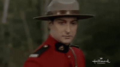 Man In Red Uniform Riding Horse Hallmark Channel Movie GIF