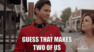 Man In Red Uniform Says Guess That Makes Two Of Us GIF