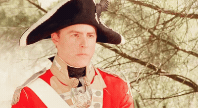 Man In Red Uniform With Black Hat GIF