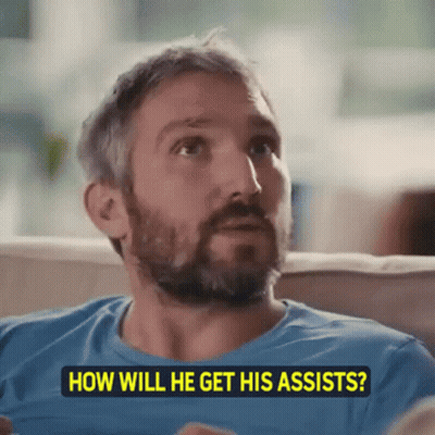 Man In Red Washington Capitals Jacket GIF