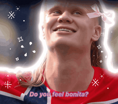 Man In Red White Blue Shirt Saying Do You Feel Bonita GIF