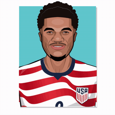 Man In Red White Blue Striped USA Shirt GIF