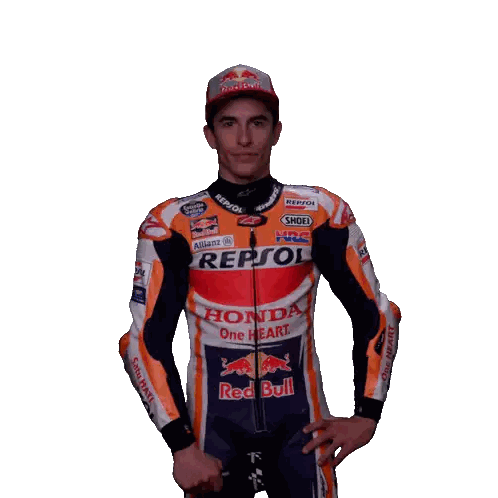 Man In Repsol Honda Motorcycle Suit Sticker