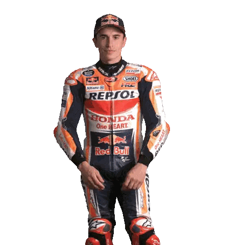 Man In Repsol Honda Racing Suit Sticker