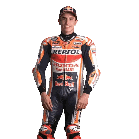 Man In Repsol Honda Red Bull Suit Sticker