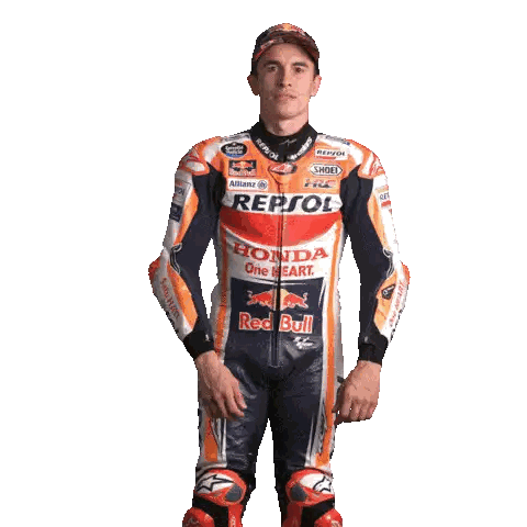 Man In Repsol Honda Red Bull Suit Sticker