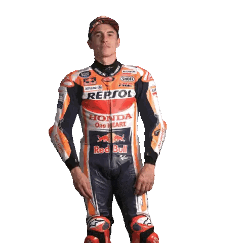 Man In Repsol Honda Red Bull Suit Sticker
