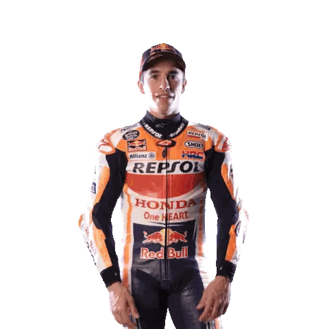 Man In Repsol Motorcycle Suit Sticker