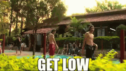 Man In Resort Get Low GIF