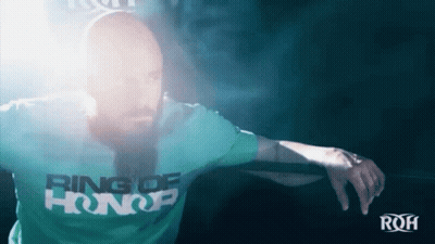 Man In Ring Of Honor Shirt Dancing GIF