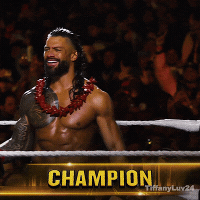 Man In Ring With Champion GIF