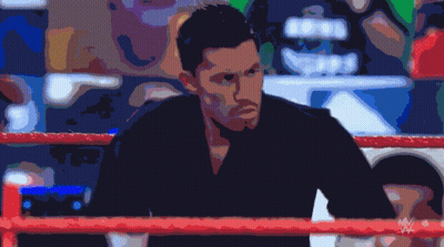 Man In Ring With W Logo GIF
