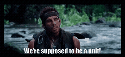 Man In River Saying We're Supposed To Be A Unit GIF