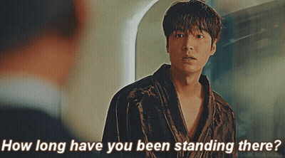 Man In Robe Asks How Long Have You Been Standing There GIF