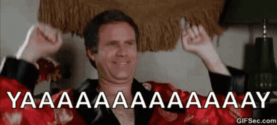 Man In Robe Holding Cigarette Smiling Arms Up GIF