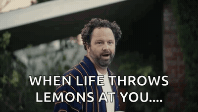 Man In Robe Saying When Life Throws Lemons GIF