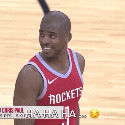 Man In Rockets Jersey Laughs GIF