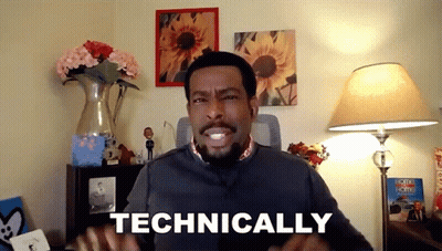 Man In Room With Lamp And Vase Says Technically GIF