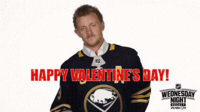 Man In Sabres Jersey Blowing Kiss GIF