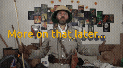 Man In Safari Outfit Thumbs Up Saying More On That Later GIF